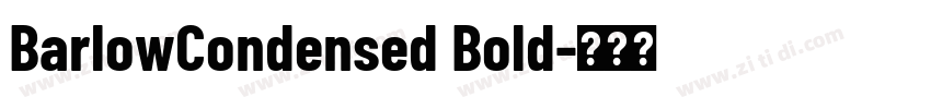 BarlowCondensed Bold字体转换